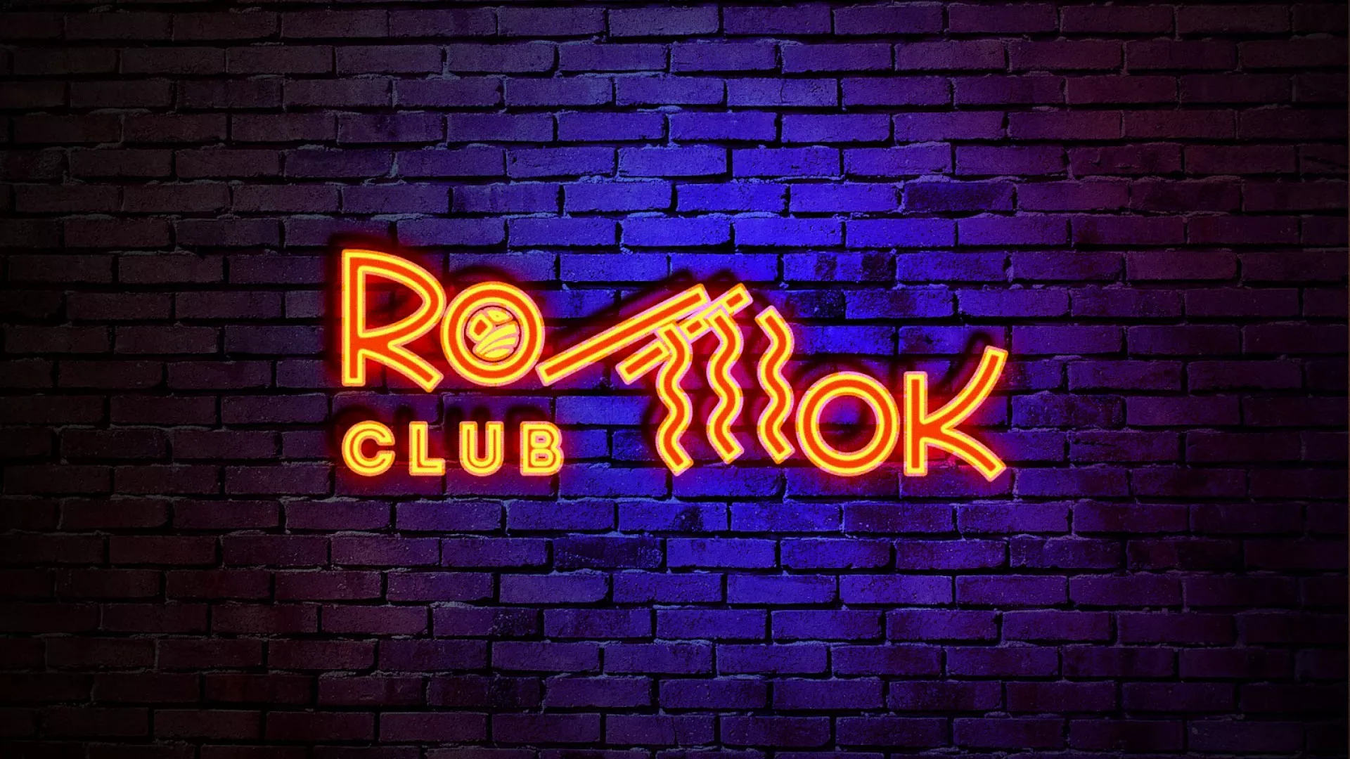 Разработка интерьерной вывески суши-бара «Roll Wok Club» в Кодинске